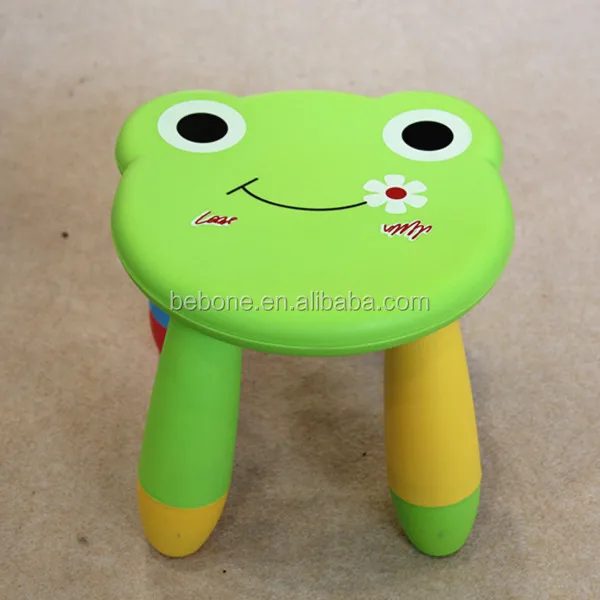 plastic folding kids stool with cartoon design for kids