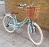 Hot sell High Quality handmade wicker bicycle basket with lid for storage