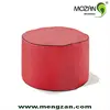 Heated living room floor round red sitting puff bean bag