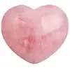 Wholesale Natural Rose Pink Crystal Heart Shape Crystal Tumbled Rose Quartz Healing