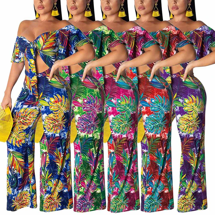 Summer New Listing 5 Color Off Shoulder Chest Knot Design Wide Leg Pants Sexy Two Piece Set Women Clothing
Summer New Listing 5 Color Off Shoulder Chest Knot Design Wide Leg Pants Sexy Two Piece Set Women Clothing