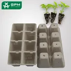 Biodegradable Papepr Pulp Waterproof Nursery Seedling Tray for sale
