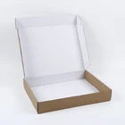 China factory custom logo brown shipping foldable paper box cardboard