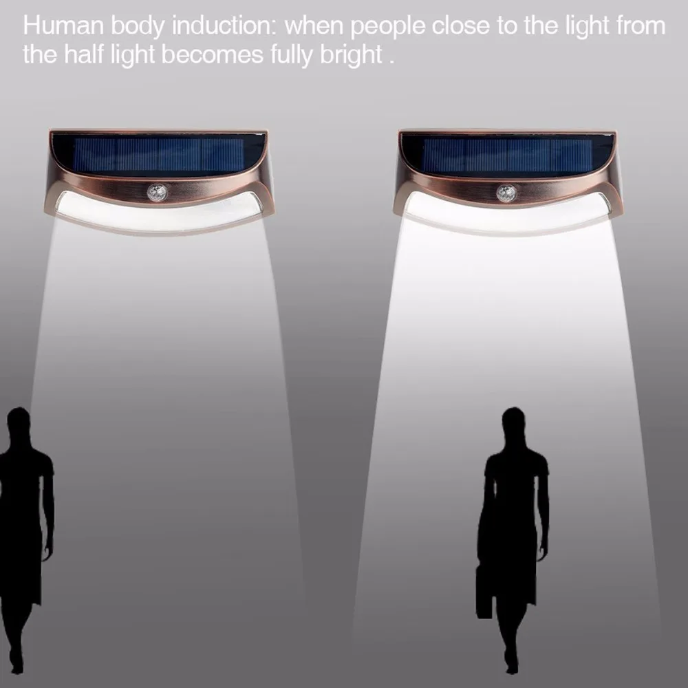 LED Outdoor Solar Smiling Wall Lights 12