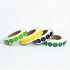 custom small logo round packaging stickers etichette color printing 1 inch sealing labels for envelope and tissue paper