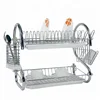 Large Stainless Steel Two Tiers Dish Rack