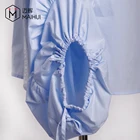 Fashion New Cuff Designs Tops & Blouses Girls Summer V-collar Shirt