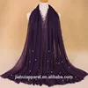 Wholesale 40 Colors Fashion Womens Crinkle Cotton Shawl Islamic Muslim Premium Pearl Hijab Scarf