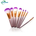 Wholesale Private Label Purple 8 pcs Personalized Synthetic Makeup Brush Set