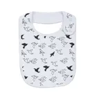 Hot Sale Custom Print 100% cotton baby bibs All In One Bib Baby Clothes Snaps