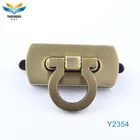 OEM custom fashion bag accessories handbag metal plug lock