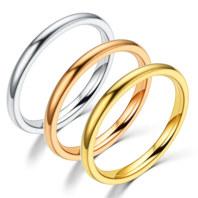 Pair European and American fashion Wedding Bands personality 2MM 4MM smooth wedding ring with Rose gold yellow gold and silver
Pair European and American fashion Wedding Bands personality 2MM 4MM smooth wedding ring with Rose gold yellow gold and silver