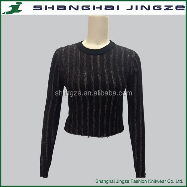 metallic knit jumper