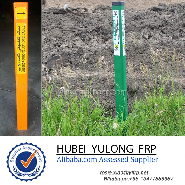 Flexible Frp Fiberglass Underground Utility Marker Posts Buy