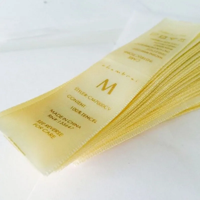 Wholesale Cheap Custom Garment Printed Labels Satin wash care labels for clothing
Wholesale Cheap Custom Garment Printed Labels Satin wash care labels for clothing