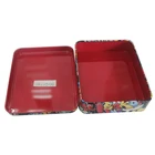 Food packing container custom printing rectangular tin box for cookie candy chocolate gift