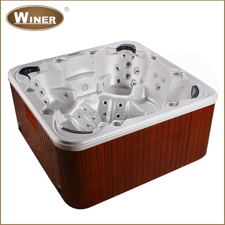 6 Persons Acrylic Whirlpool Freestanding Outdoor Hot Tub Shell Sale