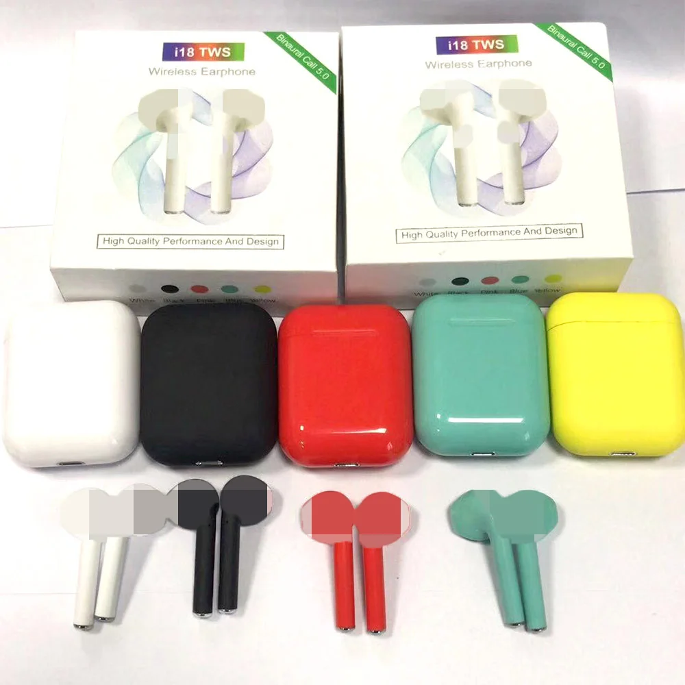 i18 tws wireless earbuds touch control auto power on support siri BT 5.0 bluetooth earphone - ANKUX.COM