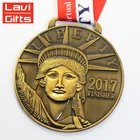 Custom Make Casting Commemorative Decorative Animal Shape Metal Military Award Metal Engraved Medallion