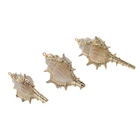 Gold Plated Enamel Ocean Starfish Conch Shell Charm Pendant for DIY Jewelry Making Necklace Bracelet Earring