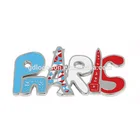 Metal Letters Fridge Magnet Color Filled Magnet PARIS Souvenir Fridge Magnet