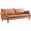 microfiber fabric brown leather couch 2 seater sectional modern leather sofa sets living room furniture home