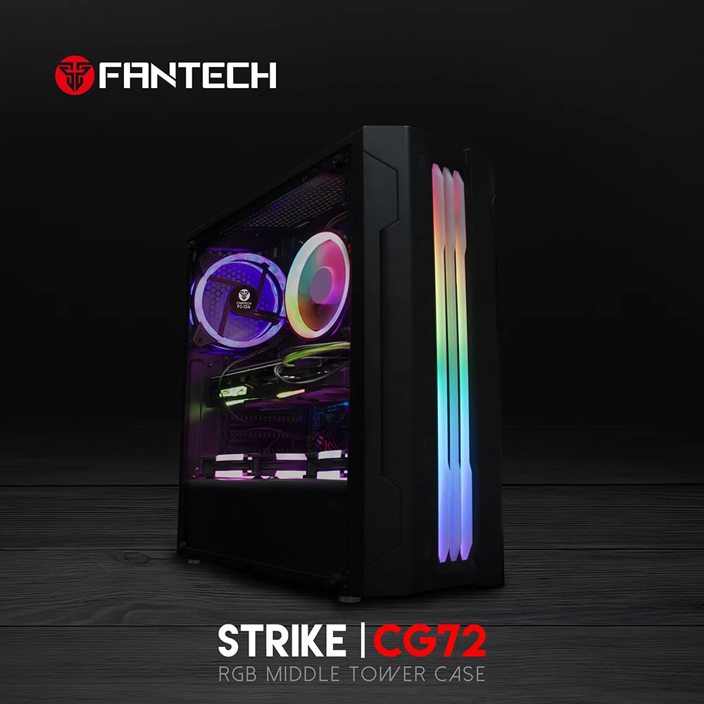 FANTECH STRIKE CG72 RGB Middle Tower Case 4 FANTECH STRIKE CG72 RGB Middle Tower Case 4