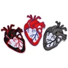 Heart Embroidery Patch For Clothing Punk Motif Iron On Patches DIY Badge Garment Decoration