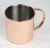 400ml Brass Antique Beer Mug Stainless Steel, Moscow Mule Solid 100% Pure Copper Mug