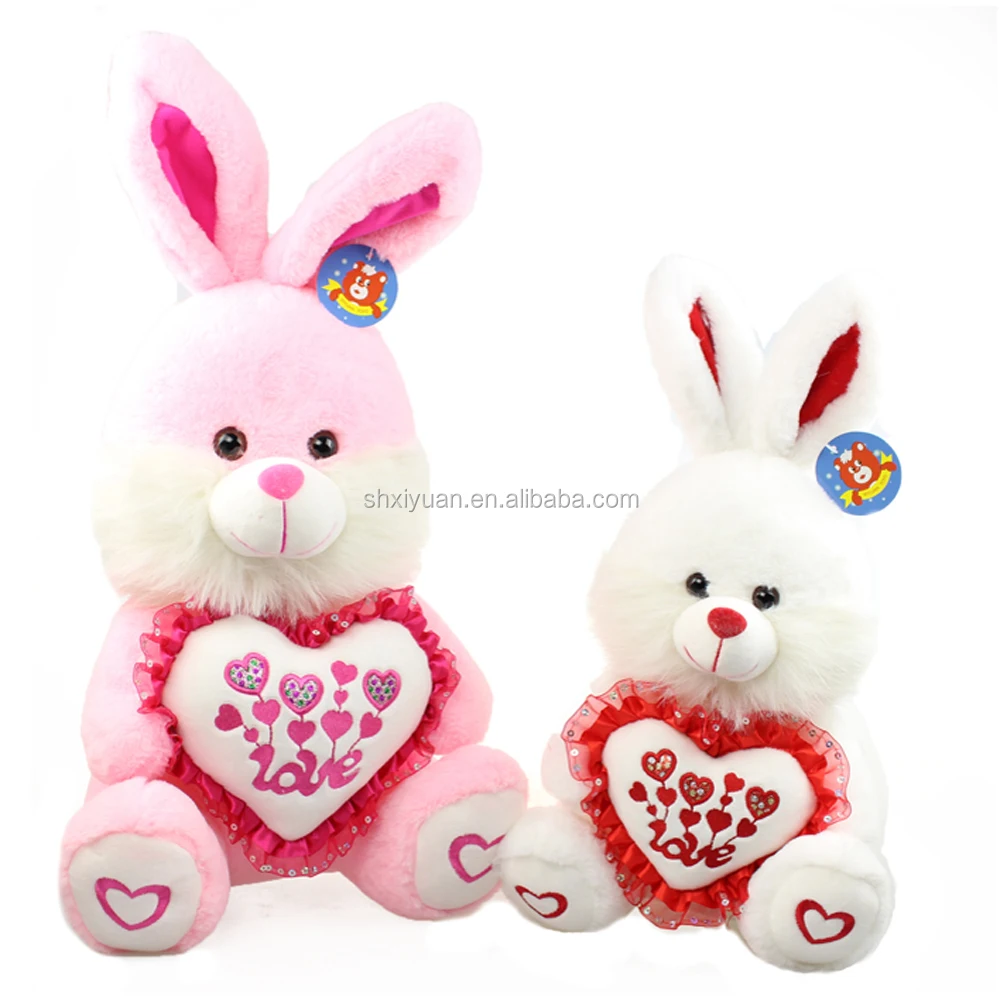 pink easter bunny stuffed animal