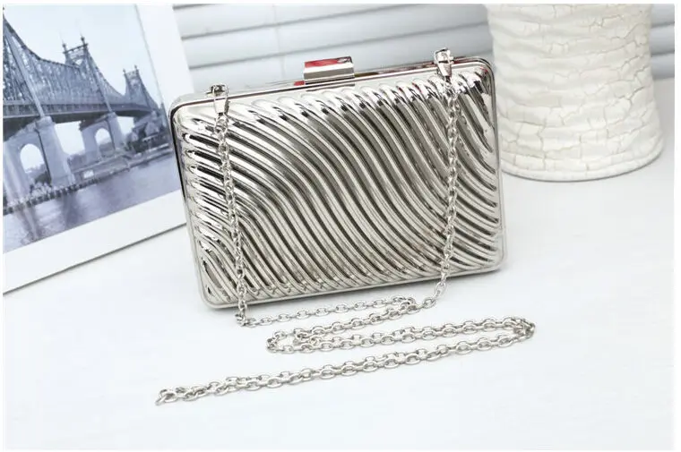 20158 new factory price evening clutch with chain designer metal clutch wallets wedding clutch bag drop shipping 789N