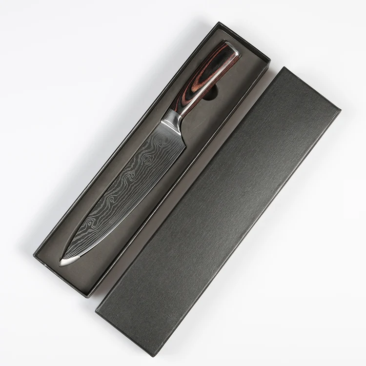 8 дюймов кухонный нож японский 7CR17mov из нержавеющей стали шеф повар нож