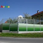 Noise Absorbing Aluminum Barrier Fence Highway Soundproof Wall