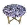 Semi precious stone counter top bar top backlit purple amethyst bar top