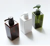 Popular Design of Square Lotion Pump Bottle PET Shampoo Bottle Pump Spray