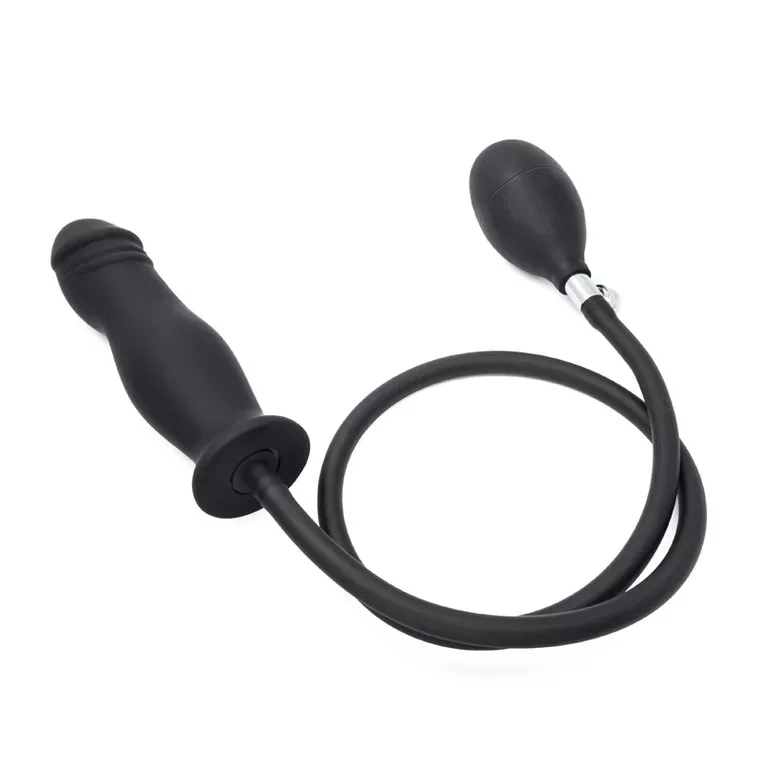 Gonflable Flexible gode Gros Gode noir Solide Plug Anal vibrant plug anal élargir plugs anaux