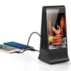 20800mAh Vertical Screen Daul 7 Inch Advertising Video Player Support Display Different Contents