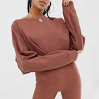Crewneck Oversized Cropped Women Sweatshirt