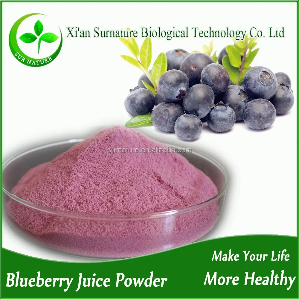 pure natural freeze dried wild blueberry juice powder bulk