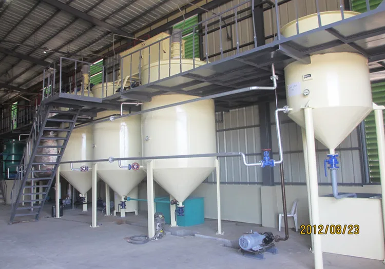 Reliable deacidification olive oil refinery plant