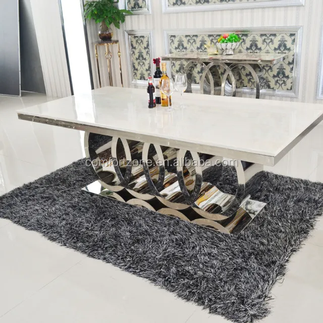 A8081 White marble artificial stone dining table base