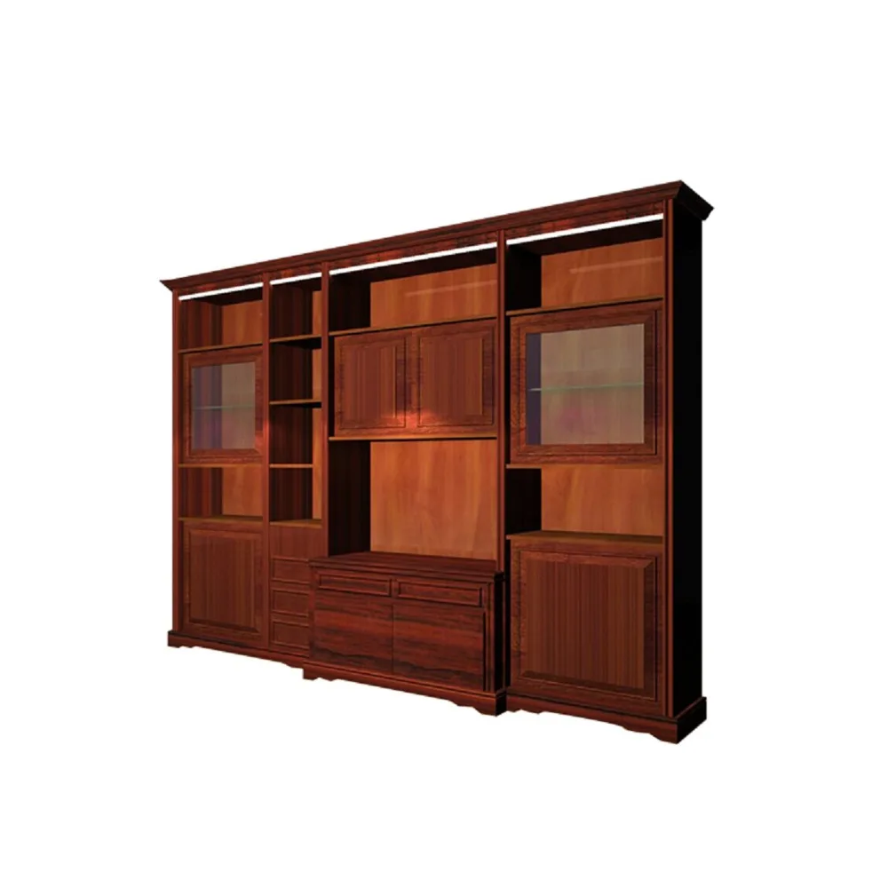 Home Furniture Wall Wood Bar Wine Whisky Liquor Display Cabinet