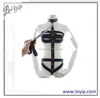 Adult Sex Toy BDSM Collar with Leash Open Breast Body Harness Bondage Restraint