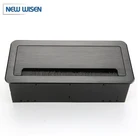 Clamped Tabletop Socket Flip Up Desk Receptacle Multi Power Socket Outlet