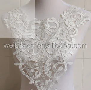 100% Polyester Fabric Lace Peony Embroidery Fashion Lace Collar/lace applique motif/lace gold embroidery applique
