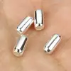 Sterling Silver seamless beads for jewelry making column cylinder 12x5.5mm 1055006