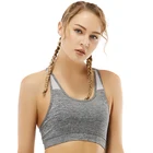 KABLE women gym apparel wholesale plus size yoga bras with mesh high impact sports bra top