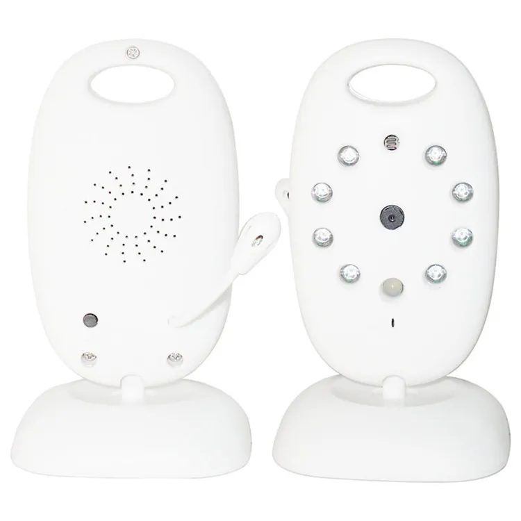 Infrared Night Vision Two Way Talk Back Wireless Temperature Monitoring Video Baby Monitor With  Lullabies