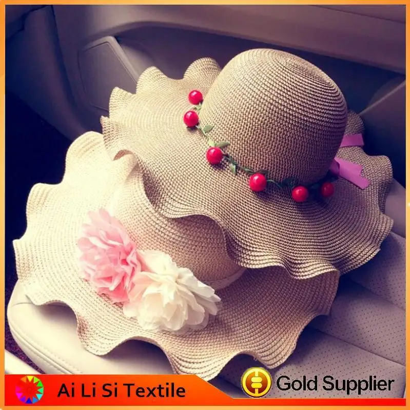 Wholesale cheap latest fashion lady women paper straw hat