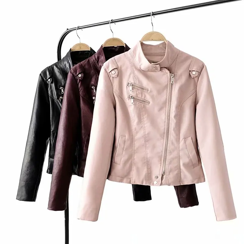 Classic design fashion women long sleeve slim jackets motorcycle stylish streetwear coat
Classic design fashion women long sleeve slim jackets motorcycle stylish streetwear coat